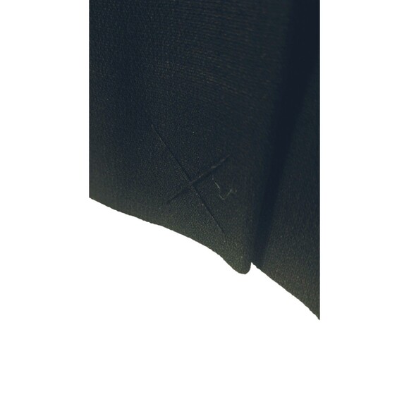 Valerie Stevens Coat Dress Women's 14 Long Sleeve Button Up Poly Lycra Black VTG - Picture 6 of 12